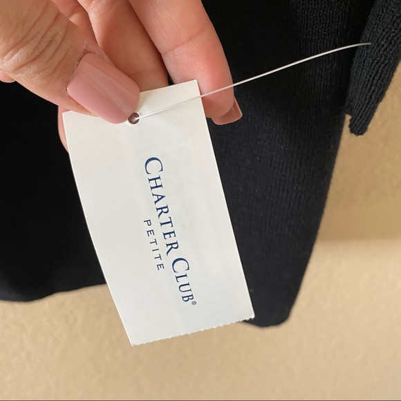 NWT Charter Club Milano Women's Block Cardigan , size Petite M - Picture 13 of 14